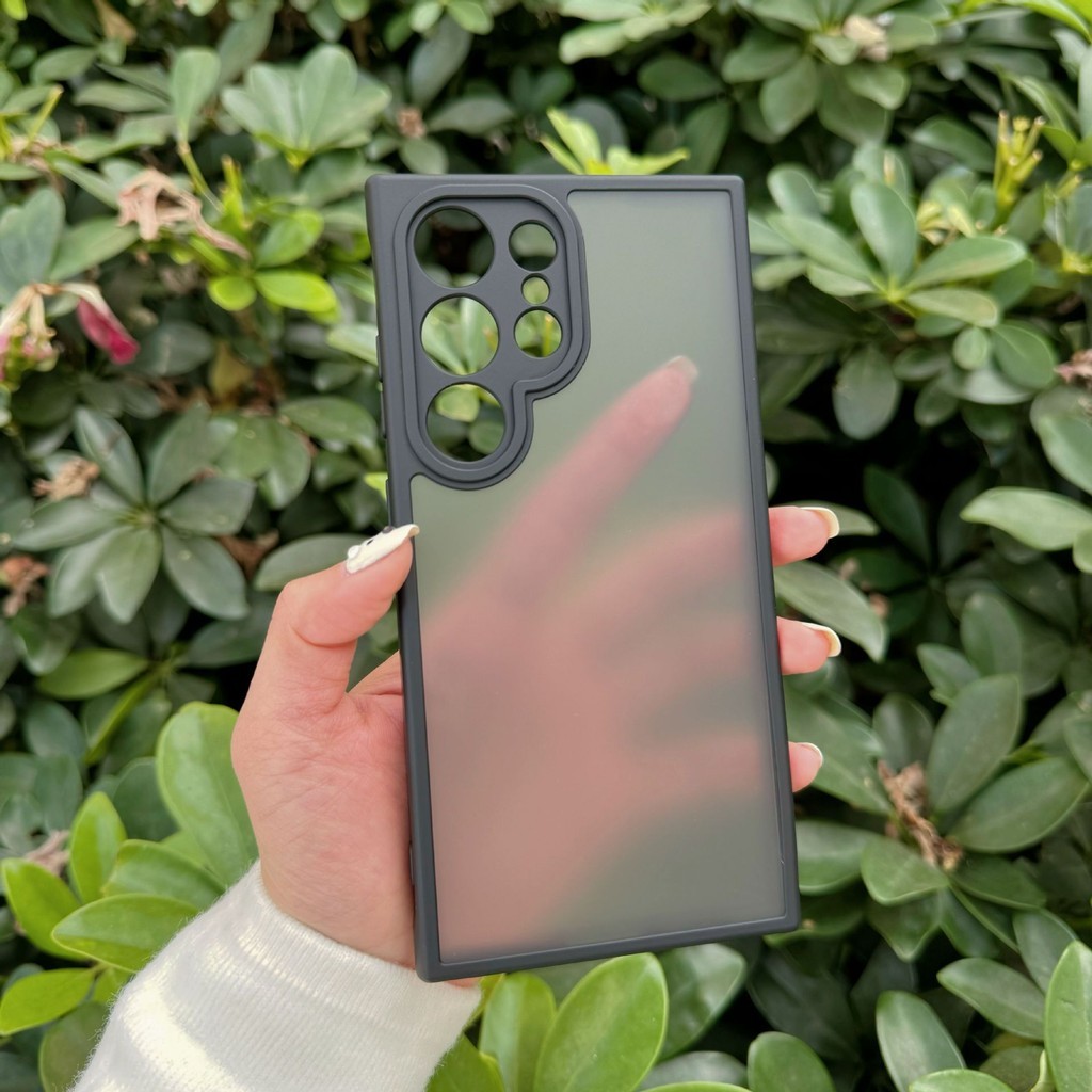 Ốp viền đen lưng mờ Samsung S24, S24+ (Plus), S24 FE, S24 Ultra ... viền dẻo lưng cứng