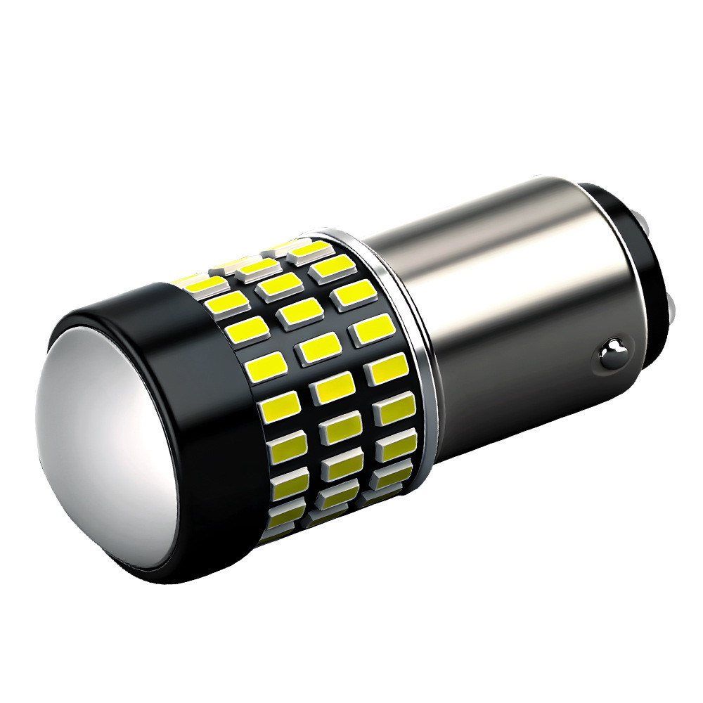 1156-78SMD-3014-10-30V LED Dải Tín Hiệu Có Ống Kính 1156 Bóng Đèn 78SMD Đèn Phanh Đuôi Đèn Ngược