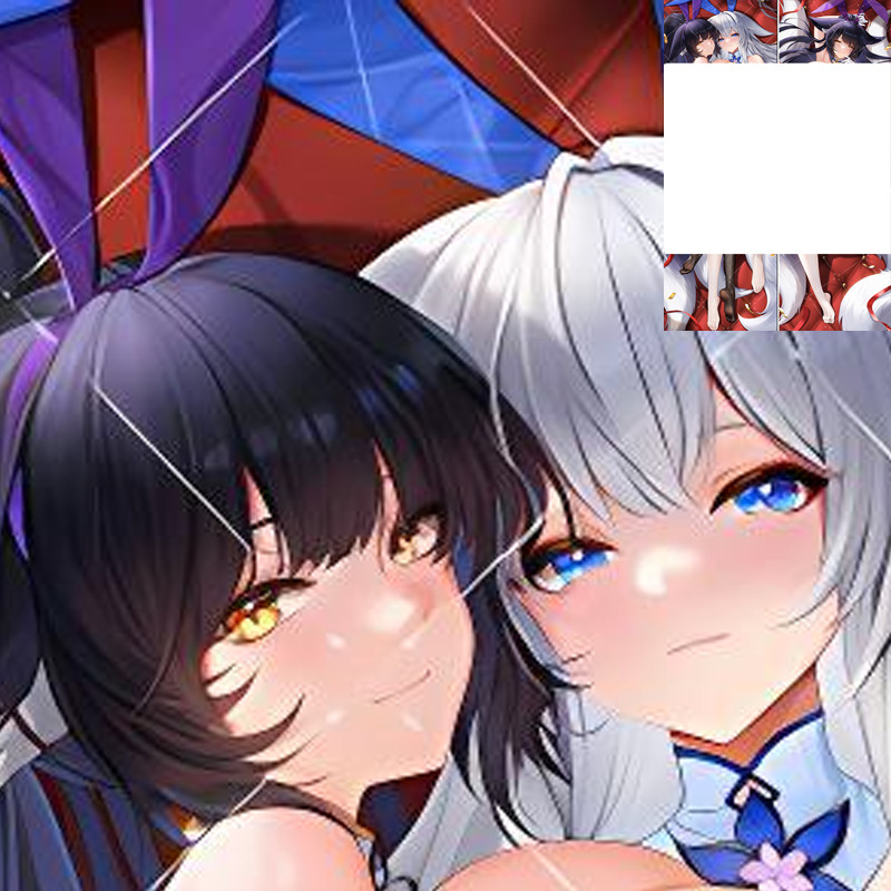 Chăn ga gối dài bé trai Azur Lane Musashi Shinano Dakimakura