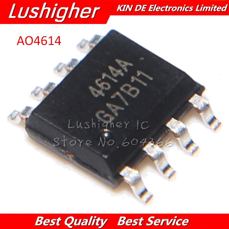 10 Chiếc AO4614 SOP8 AO4614B SMD 4614B SOP8 Mới Ban Đầu Miễn Phí Vận Chuyển