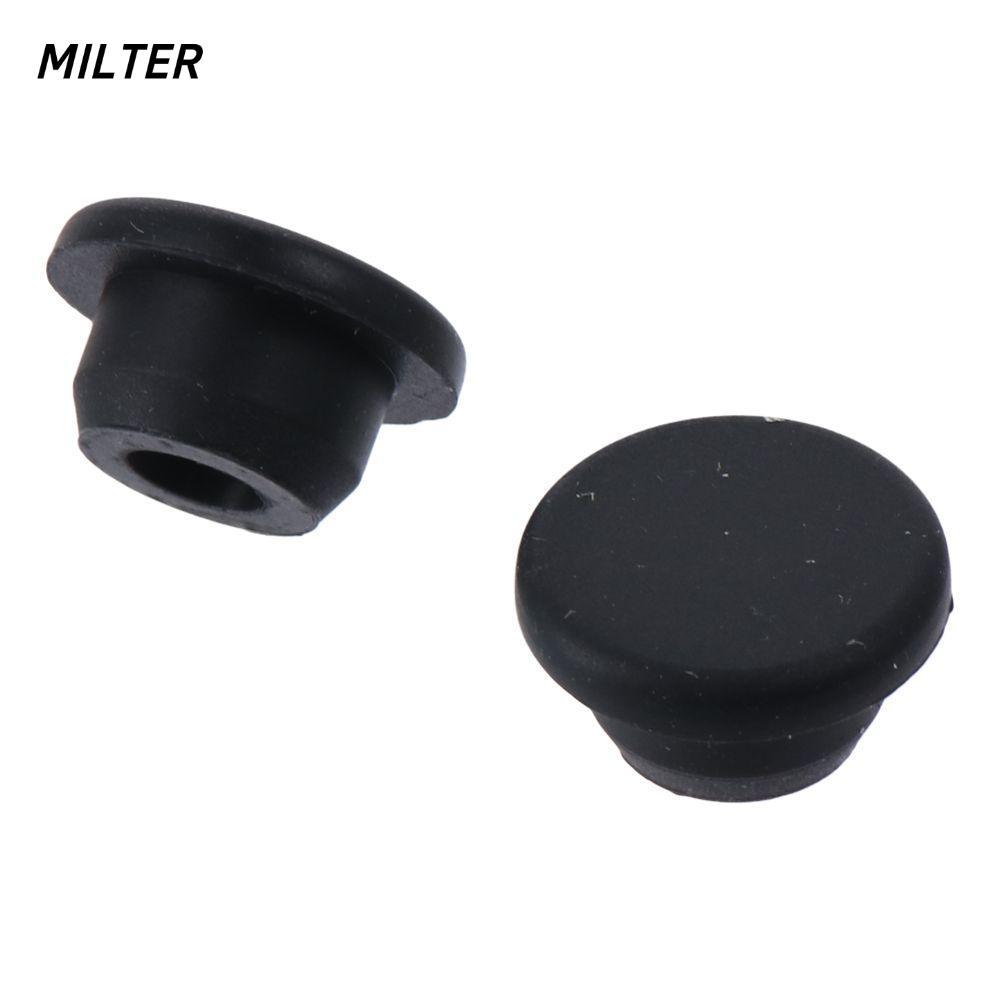 MILTER 4 Miếng đệm cao su, Loại T tròn cao su tự dính, Màu đen mềm 19mm để sắp xếp và bảo vệ dây