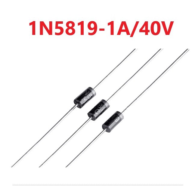 Túi 10 Con - 1N5819 - Diode Schottky IN5819 1A/40V DO-41 Chân Cắm - Đi Ốt Nhanh 5819, SS14, 1N5819 C