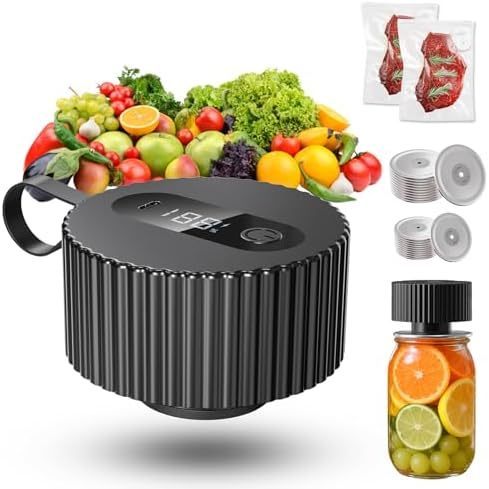 Máy bịt chân không Mason Jar điện, Bộ dụng cụ bịt chân không 3 trong 1 được nâng cấp cho bình Mason,