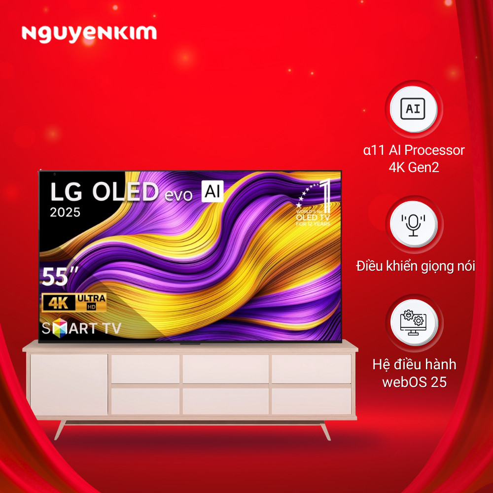 Smart Tivi OLED LG 4K 55 inch OLED55G5PSA