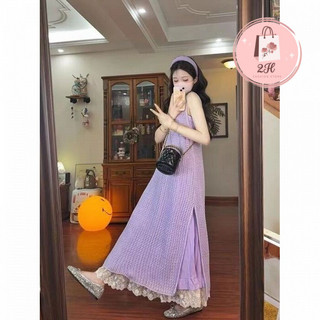 [Pre-Order] Set Váy Đan+Váy 2 Dây Mùa Hè Phù Hợp Với Phụ Nữ Phong Cách Hàn Quốc
