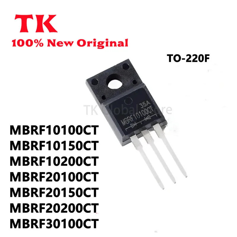 5 Chiếc MBRF10100CT MBRF10150CT MBRF10200CT MBRF20100CT MBRF20150CT MBRF20200CT MBRF30100CT TO-220F 