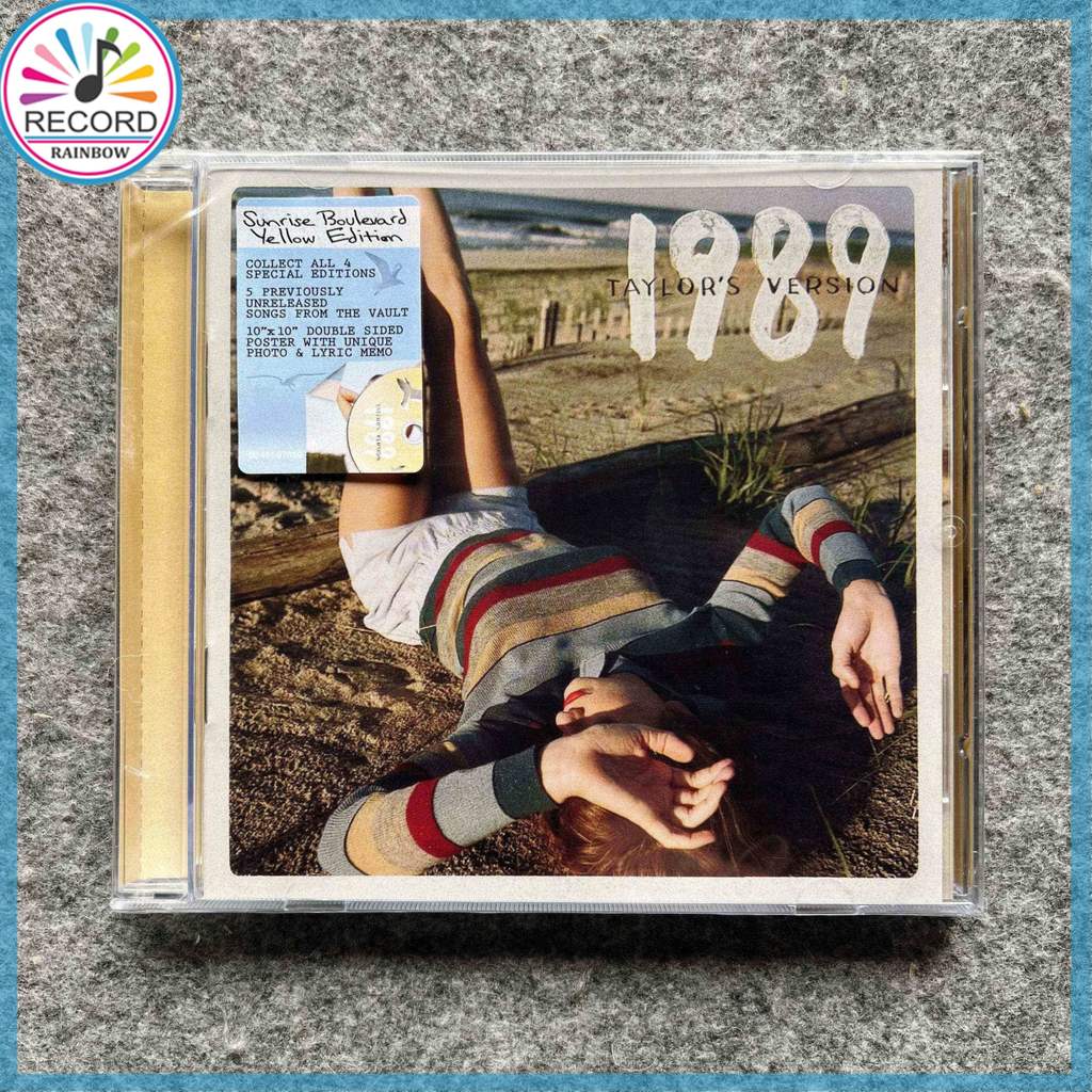 Taylor Swift 1989 Taylor's Version Sunrise Boulevard Yellow Poster Edition Original CD Album [Sealed
