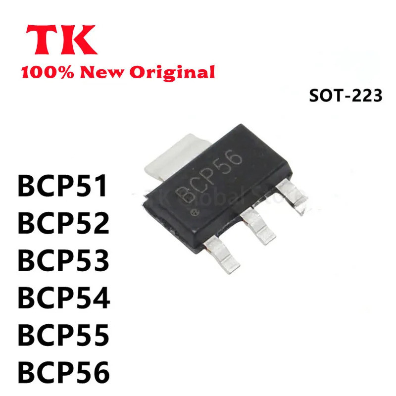 5 Chiếc BCP51 BCP52 BCP53 SOT-223 BCP54 BCP55 BCP56 Bộ Chuyển Đổi Nguồn SMD IC Chipset