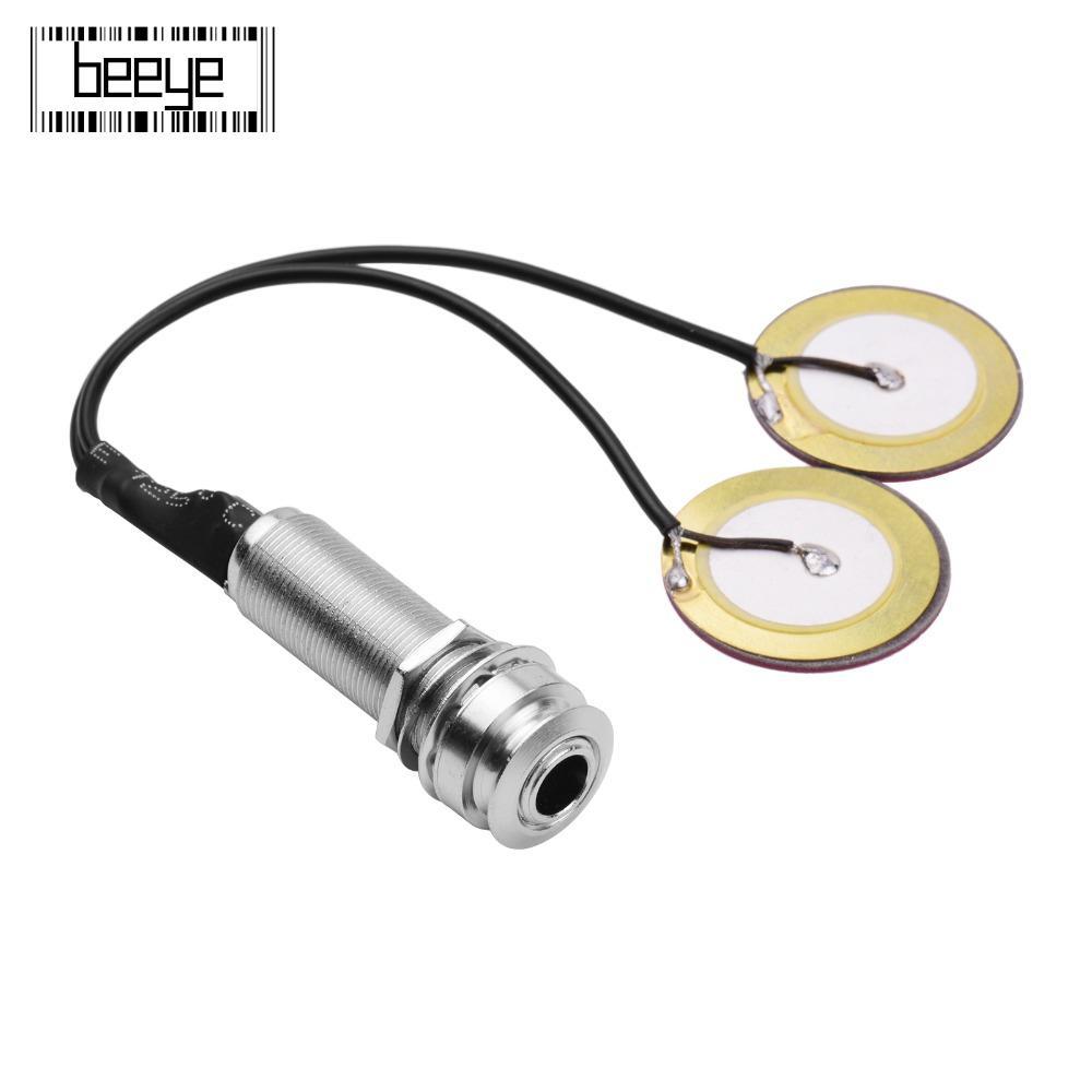 BEEYE ​Dụng cụ Pickup​, ​Cắm và chạy​ ​Jack 1 / 4 Inch​ Đàn Guitar Acoustic Pickup​, Gắn kết dính nh