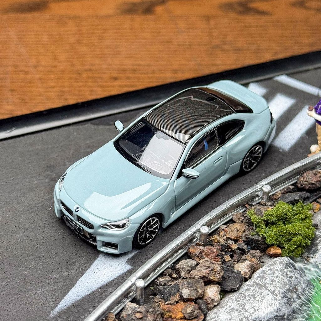 Howie Model 1 / 64 BMW M2 G87 Hợp Kim Xám Diecast Xe Mô Hình Đồ Chơi Quà Tặng Sinh Nhật