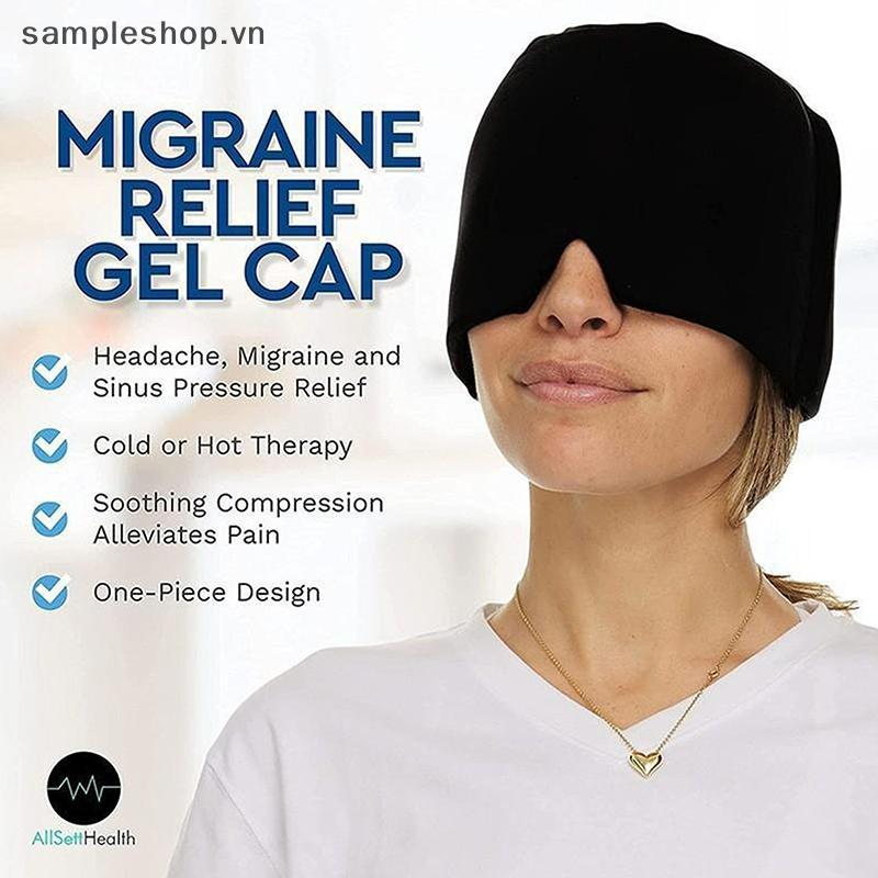 COD Giảm Mũ Trùm Đầu Giảm Đau Migraine Gel Ice Cap Lạnh Nén Trị Liệu Nắp Băng Quấn Đầu Pa Mặt nạ Mắt