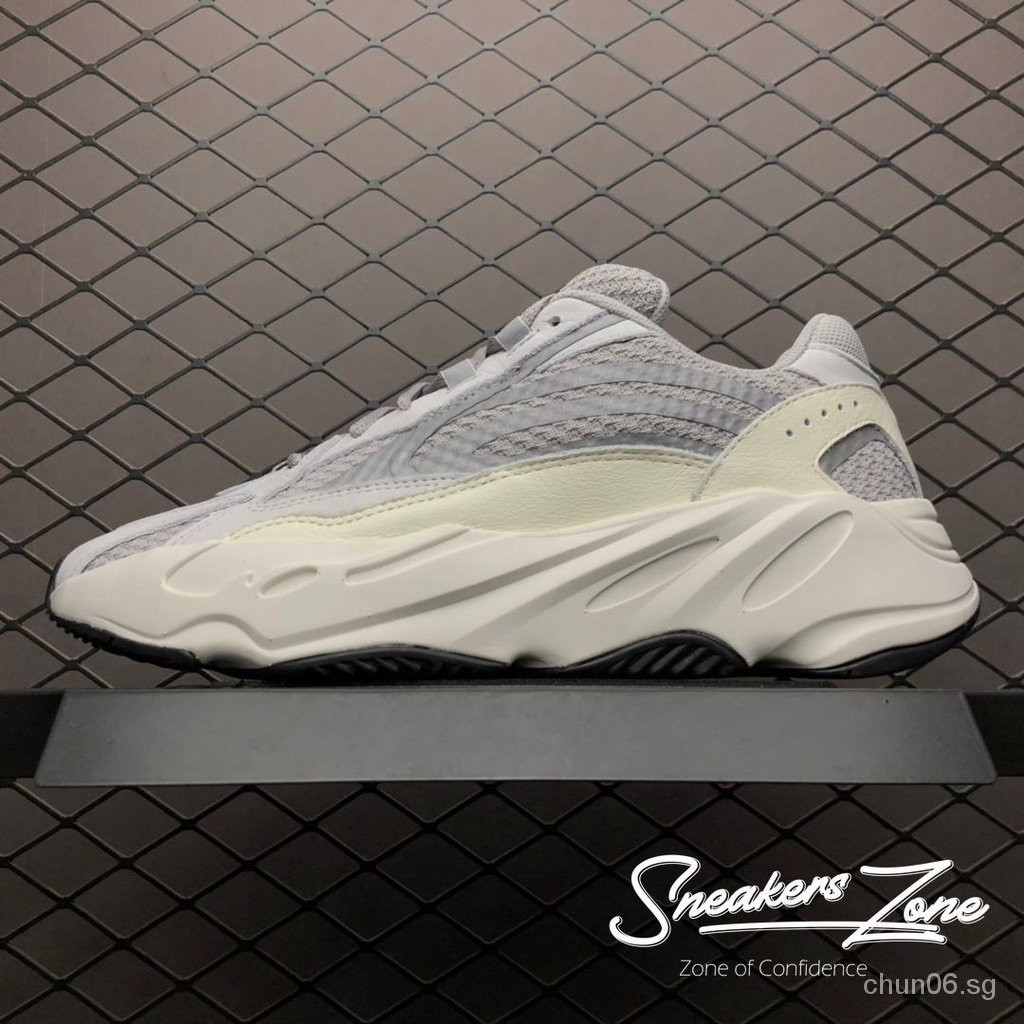 Giày thể thao yz 700 V2 màu trắng phản quang màu xám