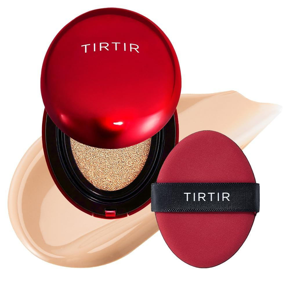 Mặt nạ Base de maquillaje TIRTIR Fit Red Cushion | Cobertura tổng cộng, ligero, ajuste a la piel, ac