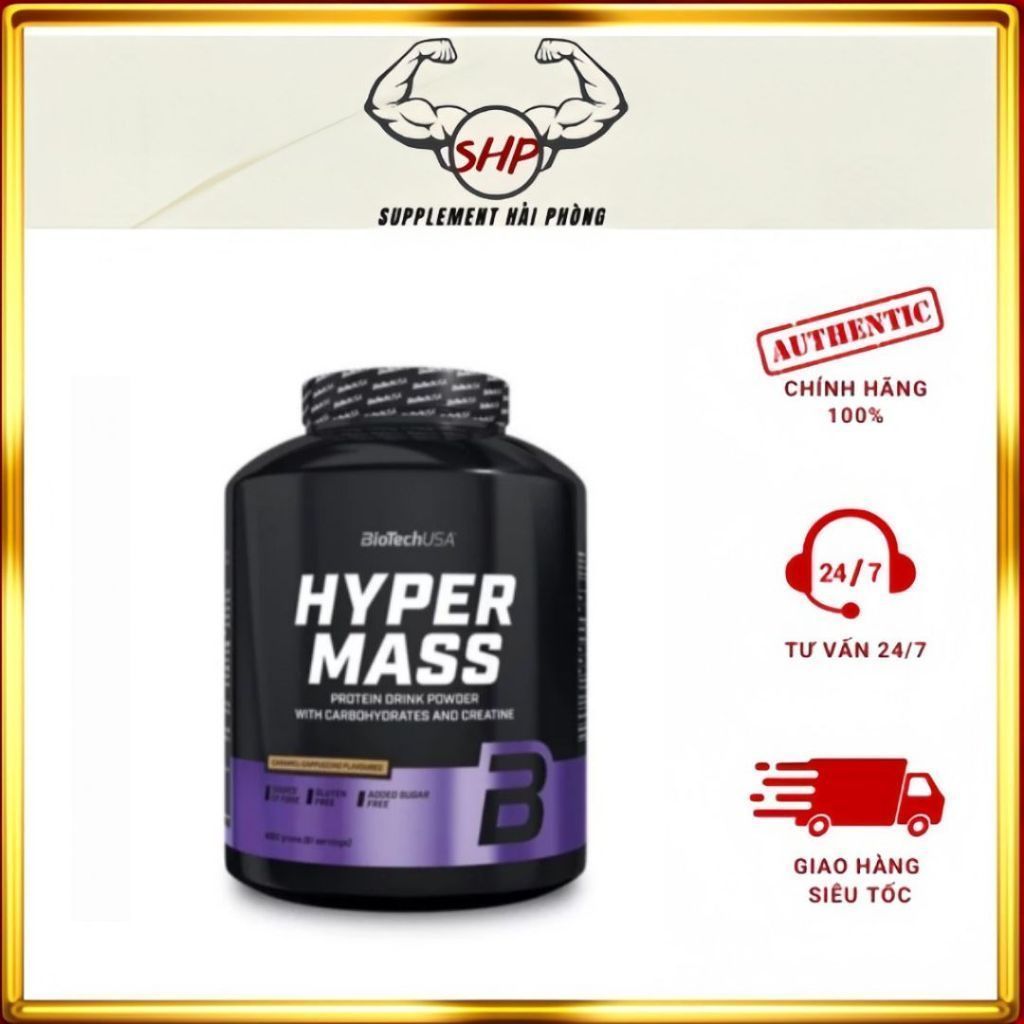 Bột Tăng Cân BioTech USA Hyper Mass 4000g – Thực phẩm bổ sung hỗ trợ năng lượng -  Supplement Hải Ph