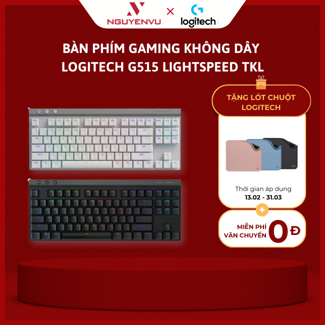 [CHÍNH HÃNG] Bàn Phím Gaming Không Dây Logitech G515 LightSpeed TKL
