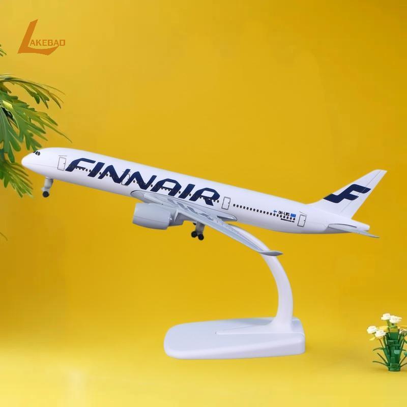[LAKEBAO] 1 Bộ Máy Bay Diecast Kim Loại Hợp Kim Có Bánh Xe 20CM A350 Finnair Bộ Máy Bay Airbus 350 P