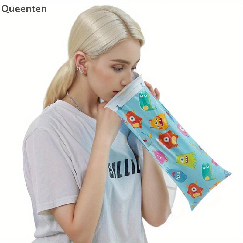 Queenten 10 Chiếc 700ML Nôn Túi Du Lịch Dùng Một Lần
