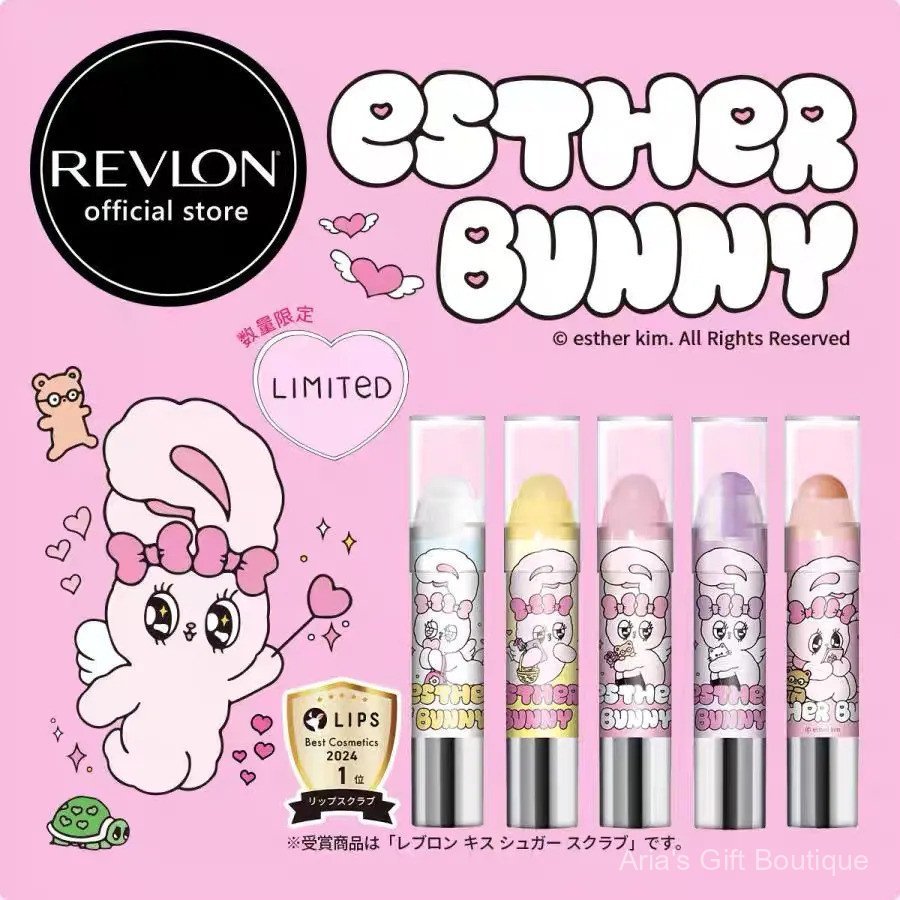 [Aria] Nhật Bản REVLON REVLON 2025esther bunny Co-Branded Limited Lip Scrub