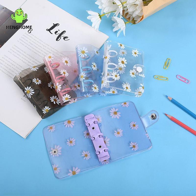 HENGHOME Mini 3 Lỗ Daisy Binder Note Planner Organizer Notebook Journal Diary Ring Binder Kawaii Đồ 