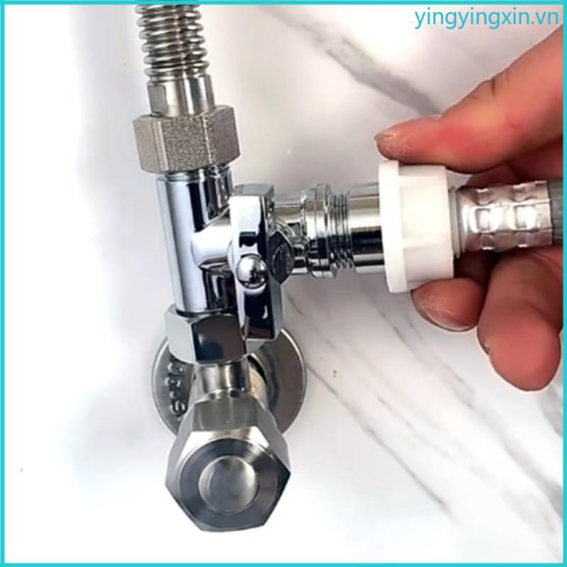 YIN Tee Dừng Van 1 2X1 2X1 2 Dưới Bồn Rửa Bộ Chia Tee Đầu Nối Adapter