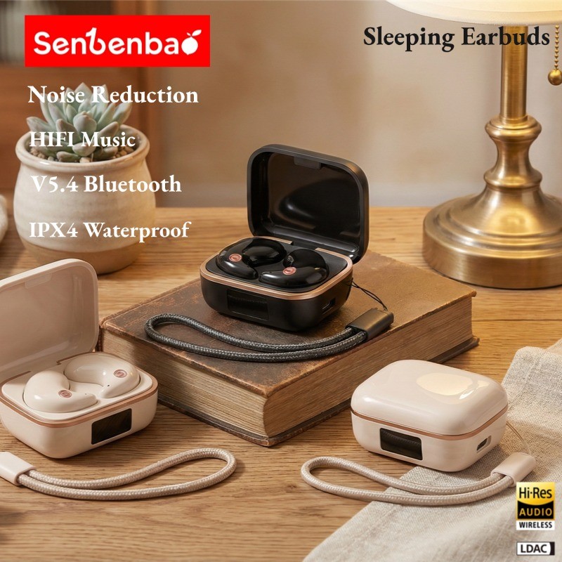 Tai nghe không dây Bluetooth ngủ SENBENBAO X55 PRO TWS IPX7 Khử tiếng ồn chống nước vô hình cho thể 