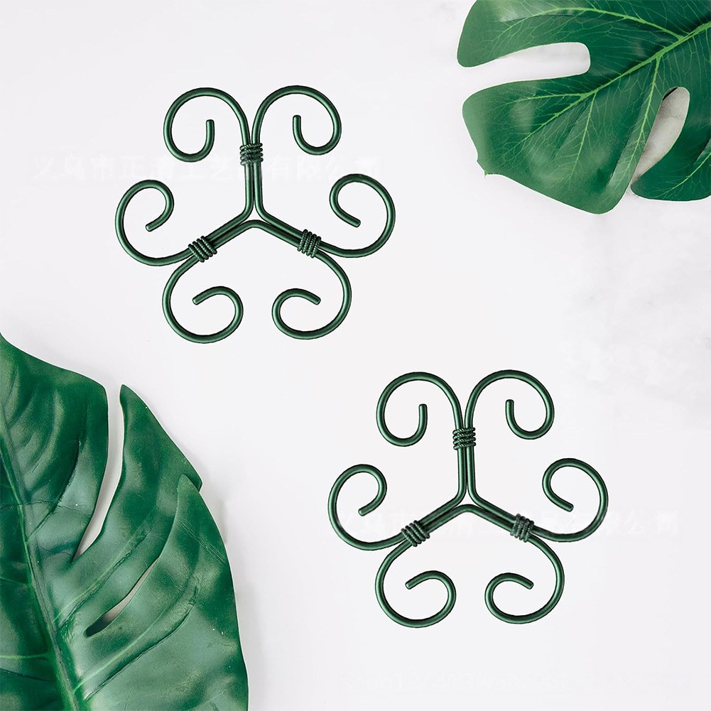 5PCS 3 Size Plant Support Frame 10.5cm 14.5cm 16.5cm for Flowers Vegetables Gold