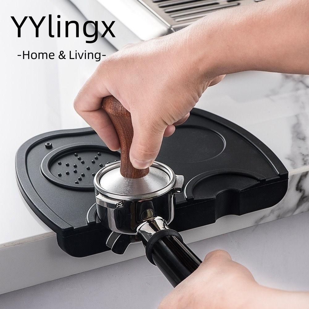 YYLINGX Press Tampering Holder, 51-58mm Coffeeware Espresso Coffee Tamper Mat Station, Universal Non