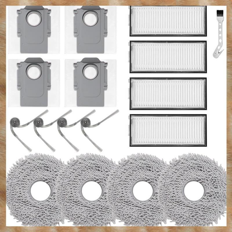 [S Z] Khăn lau phụ kiện, Túi đựng bụi, Bộ lọc, Bộ thay thế bàn chải bên hông cho máy hút bụi Robot S