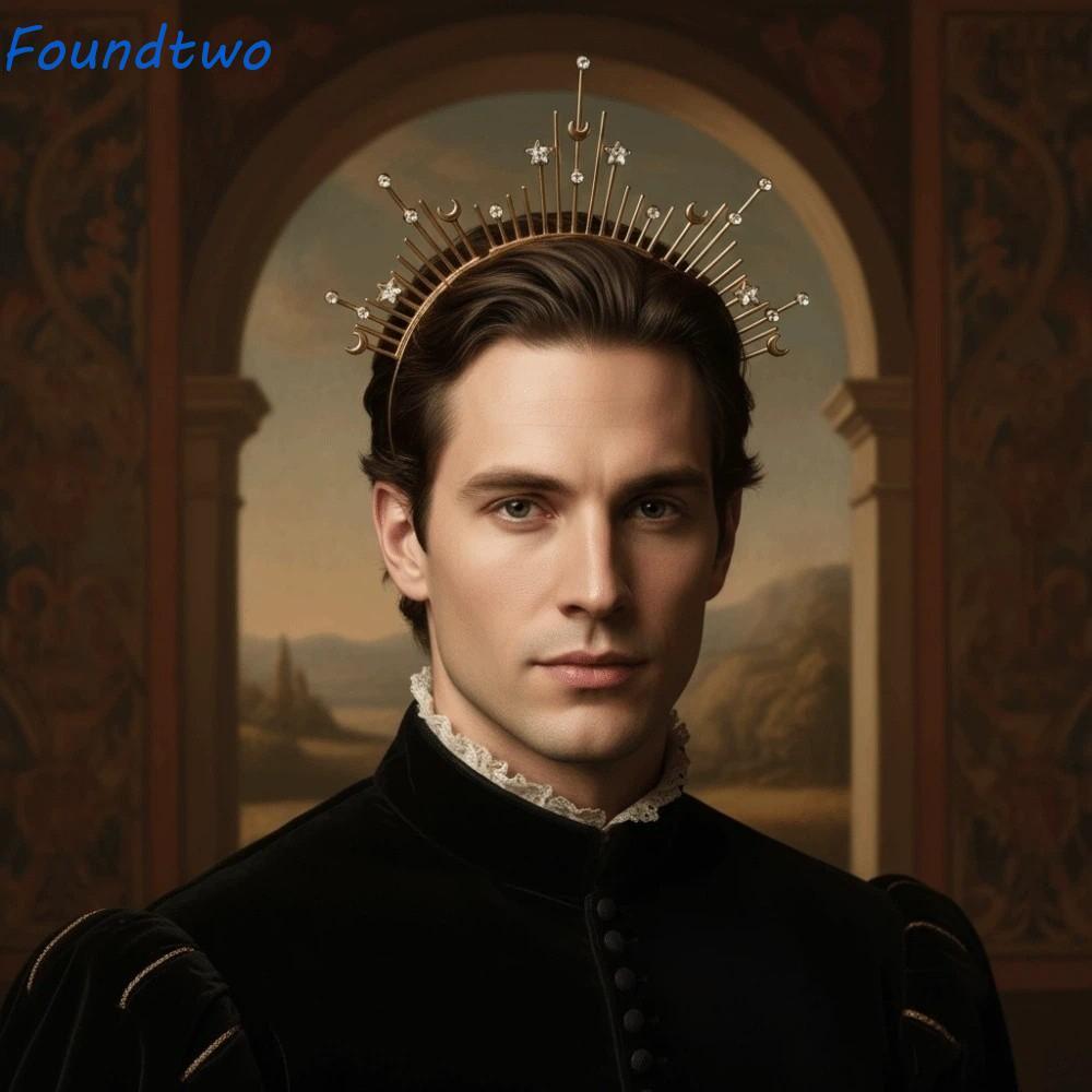 Vòng Tóc Nhọn Glory Sun Crown - Phong Cách Baroque & Gothic Phục Hưng, Thích Hợp Cosplay Và Đám Cưới