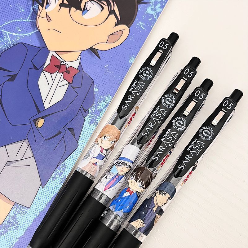 2026 Phong Cách Mới ZEBRA ZEBRA Thám Tử Lừng Danh Conan Limited DIY Medium Pen JJ Sticker Loại Nhanh