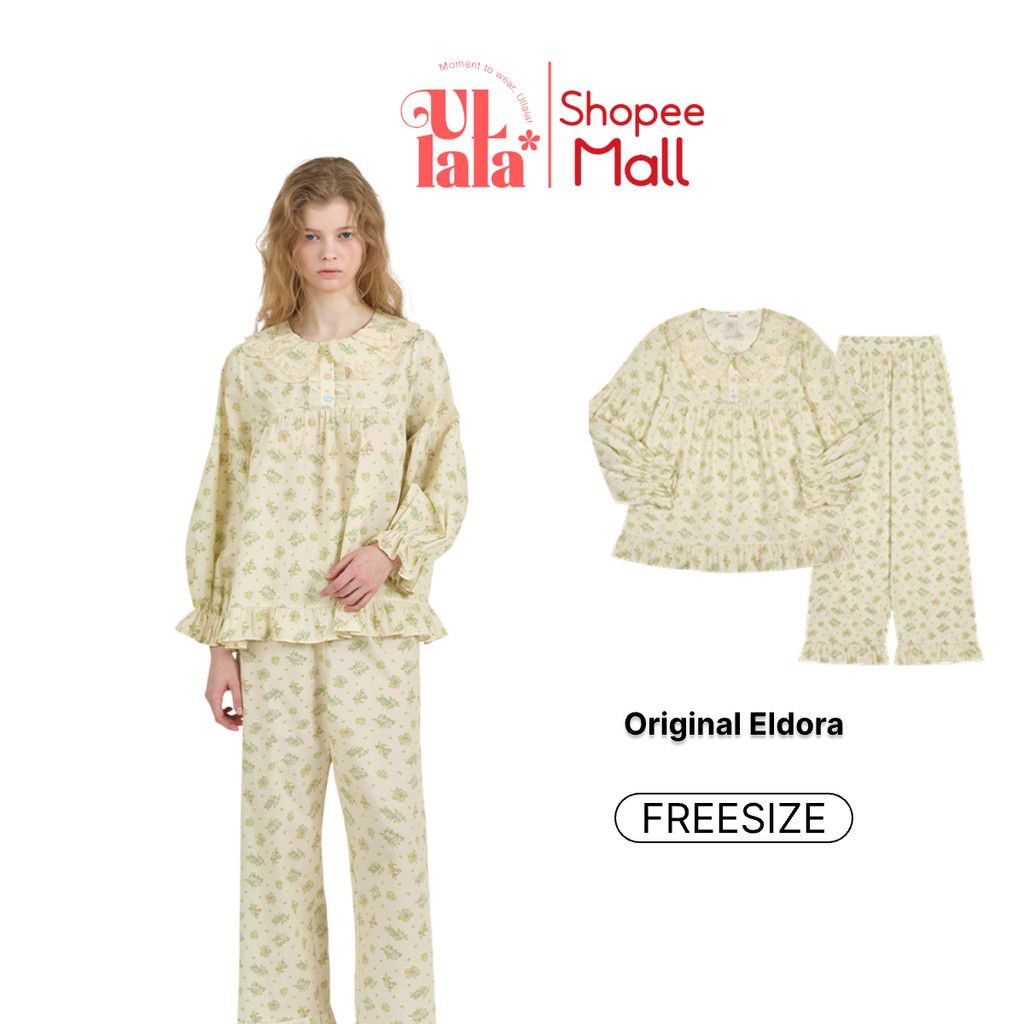 Ullala Pajamas Eldora bộ ngủ mặc nhà nữ dài tay Freesize