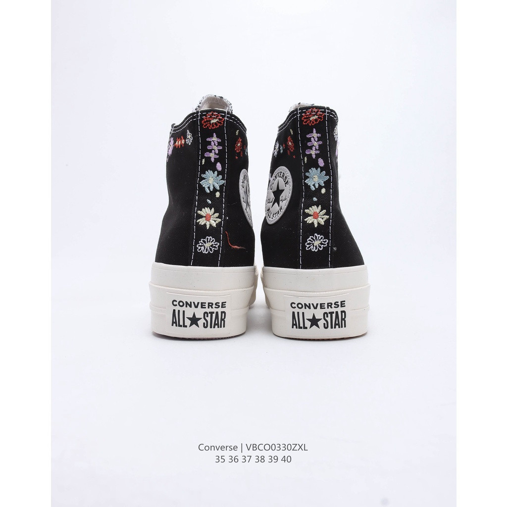 Giày vải cao cấp Converse All Star lift Daisy / Moon / star 1249 thêu