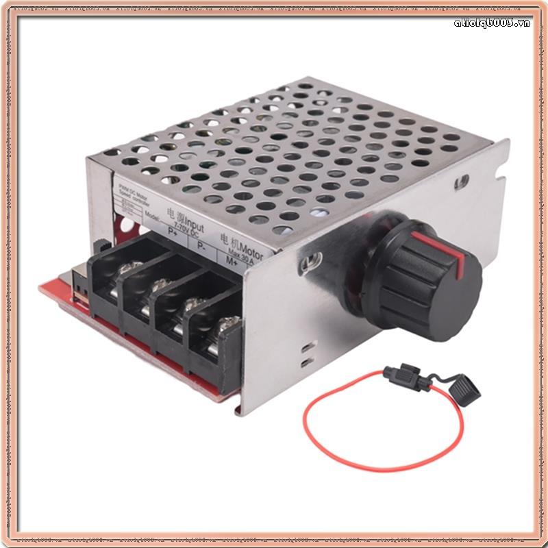 [Q B T C] Điều khiển công tắc điều khiển tốc độ động cơ DC 7-70V 30A 12V 24V 36V 48V với cầu chì 30 