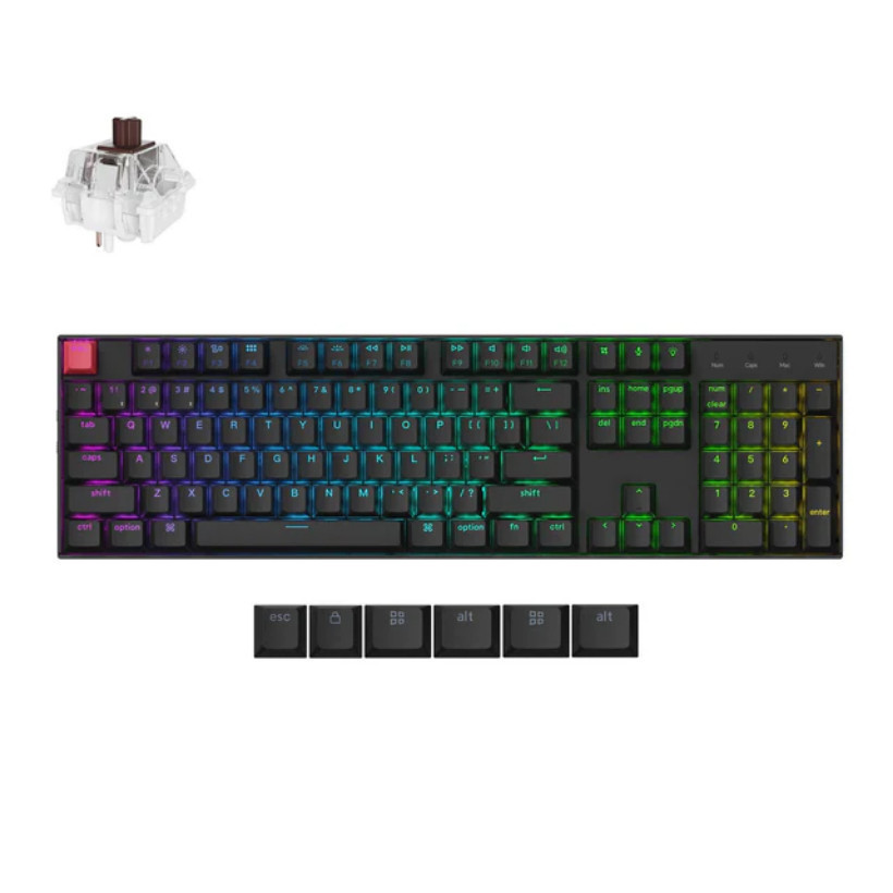 [Full-size 100%] Bàn phím cơ không dây Keychron K10 QMK v2 RGB - Hàng chính hãng