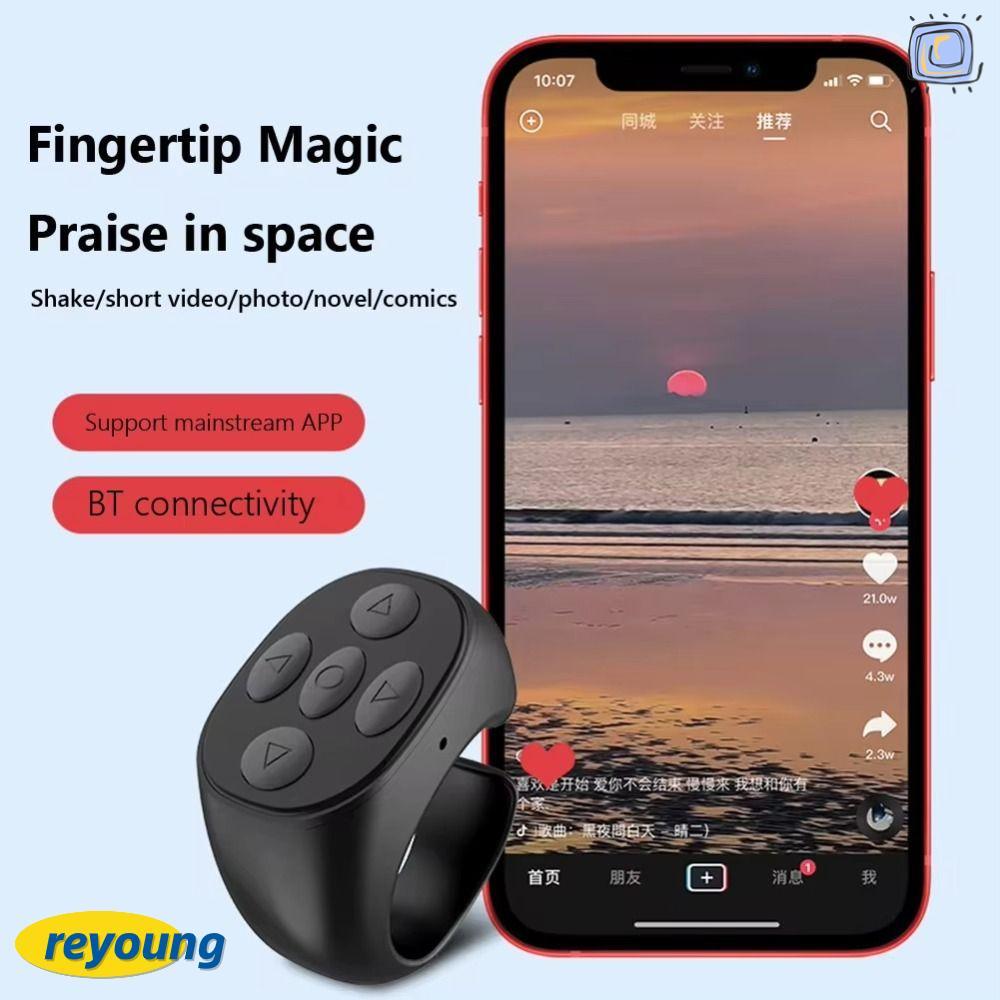 REYOUNG Electric Auto Page Turner, ABS Tắt Tiếng Thiết Bị Bấm Ngón Tay, Mini Tương Thích Bluetooth B