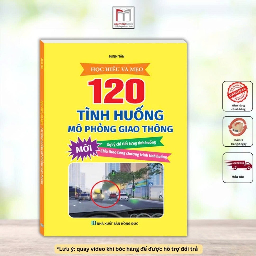 Sách - Học Nhanh 120 Tình Huống Mô Phỏng Giao Thông (in màu)