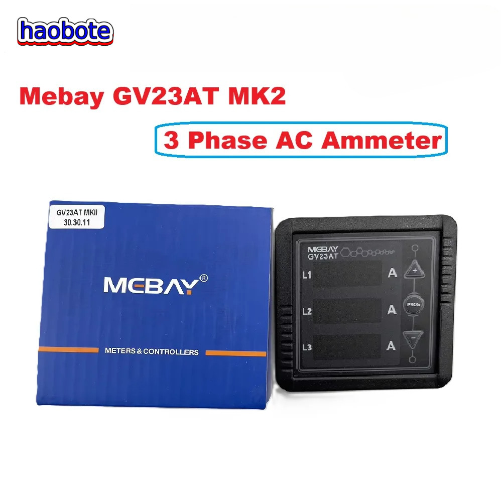 Cập nhật GV23AT MK2 Mebay Máy phát điện kỹ thuật số Bảng điều khiển máy đo ba pha 3P AC Ampe kế Máy 