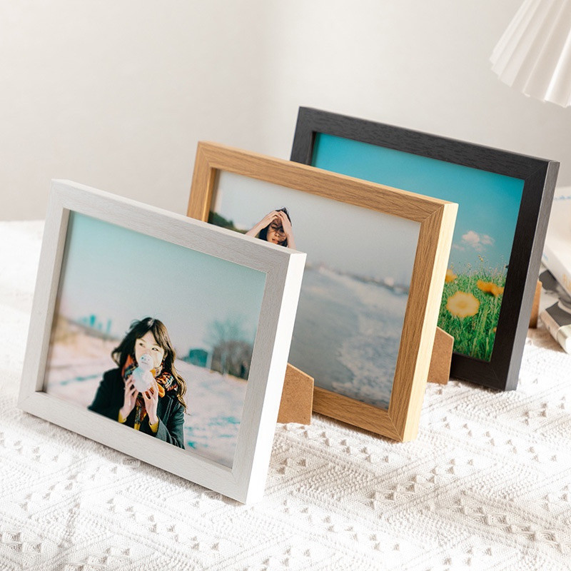 in Stock# Wooden Photo Frame Simple Photo Wall 7810-Inch A3-Inch A4-Inch Wall Hanging Picture Frame 