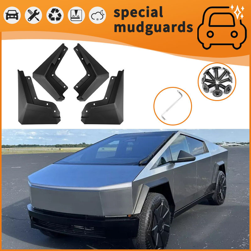 Thích hợp cho 23-24 Tesla Cybertruck Cybertruck Chắn bùn lốp ô tô Chắn bùn chống bắn