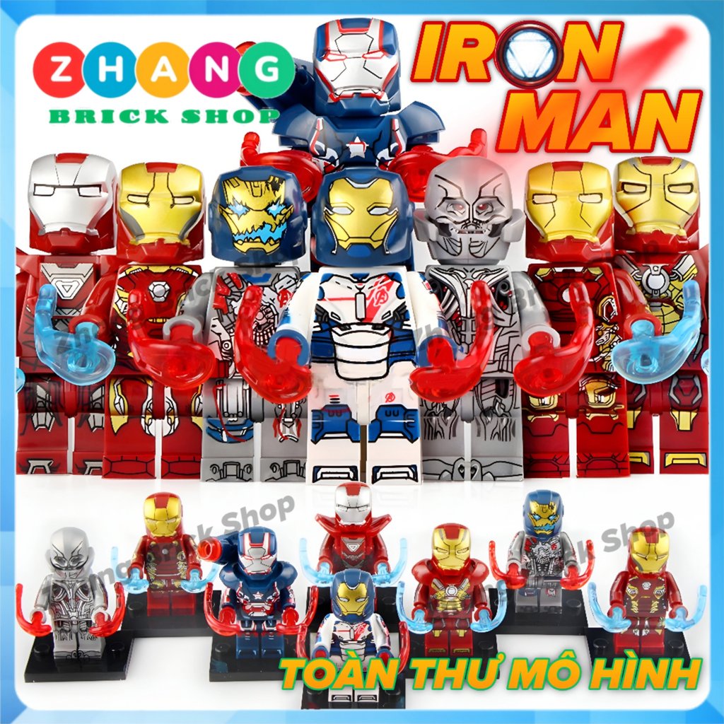 Mô hình nhân vật Avengers Age of Ultron Iron Patriot Iron Man MK17 MK33 MK43 MK45 Xinh X0267 Zhang B
