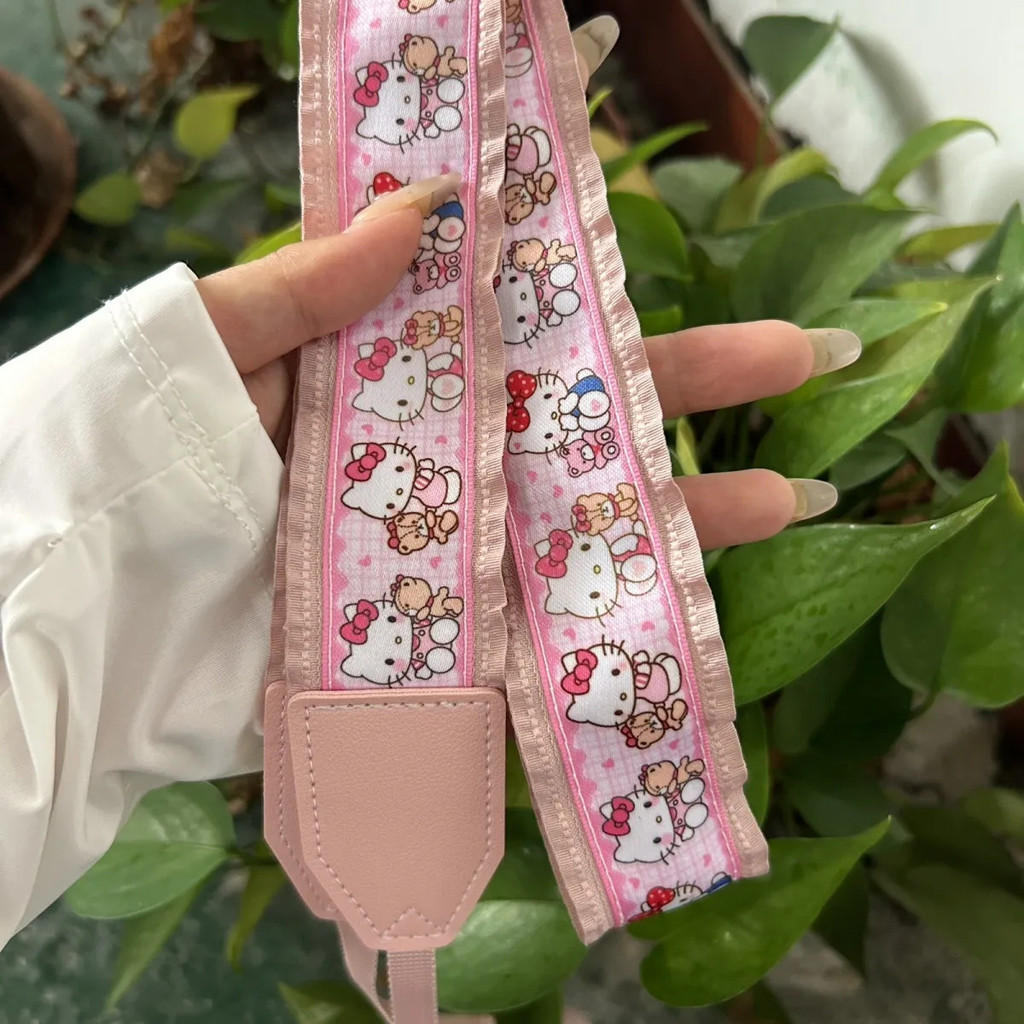 Giảm giá hấp dẫnFXZZ Dây Đeo Máy Ảnh Da Báo In Mèo Mèo SLR Micro Đơn Polaroid Đa Năng Đeo Ngang Dây 