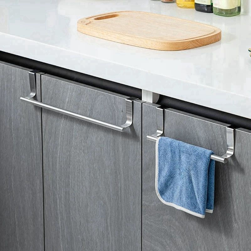 New Product#Stainless steel kitchen cabinet door towel rack, non-marking behind-door towel rack, kit