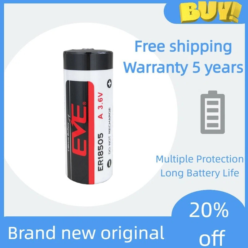 Mới-Original EVE Yiwei Pin Lithium ER18505 Pin 3.6V Đồng Hồ Đo Nước Điện Nhiệt Máy Đo Nhiệt Định Vị 