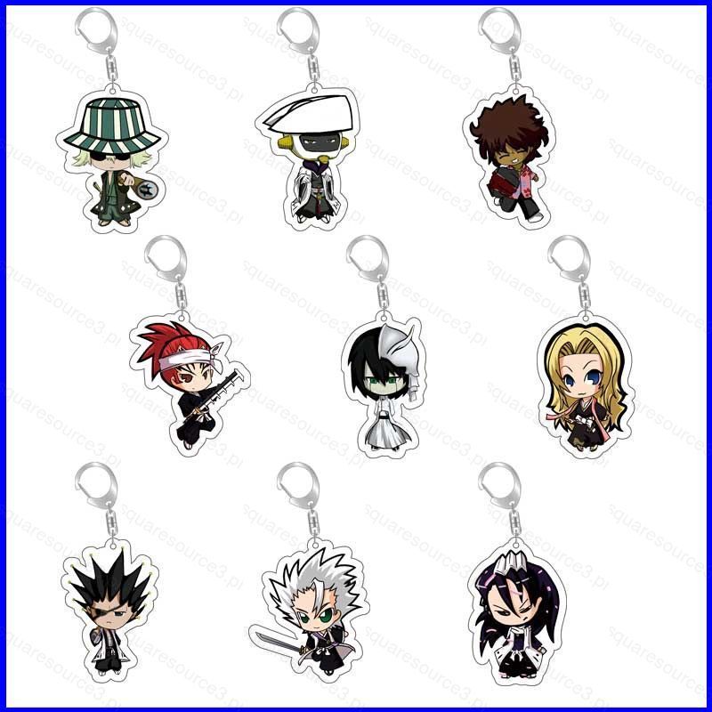 SQ3 Bleach Ichigo Kurosaki Rukia Kuchiki Orihime Inoue Renji Abarai acylic móc khóa túi móc khóa mặt