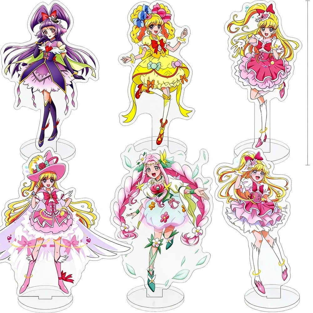 Standee anime Maho Girls Precure mô hình mica Acrylic nhân vật Precure trang trí bàn học góc làm việ