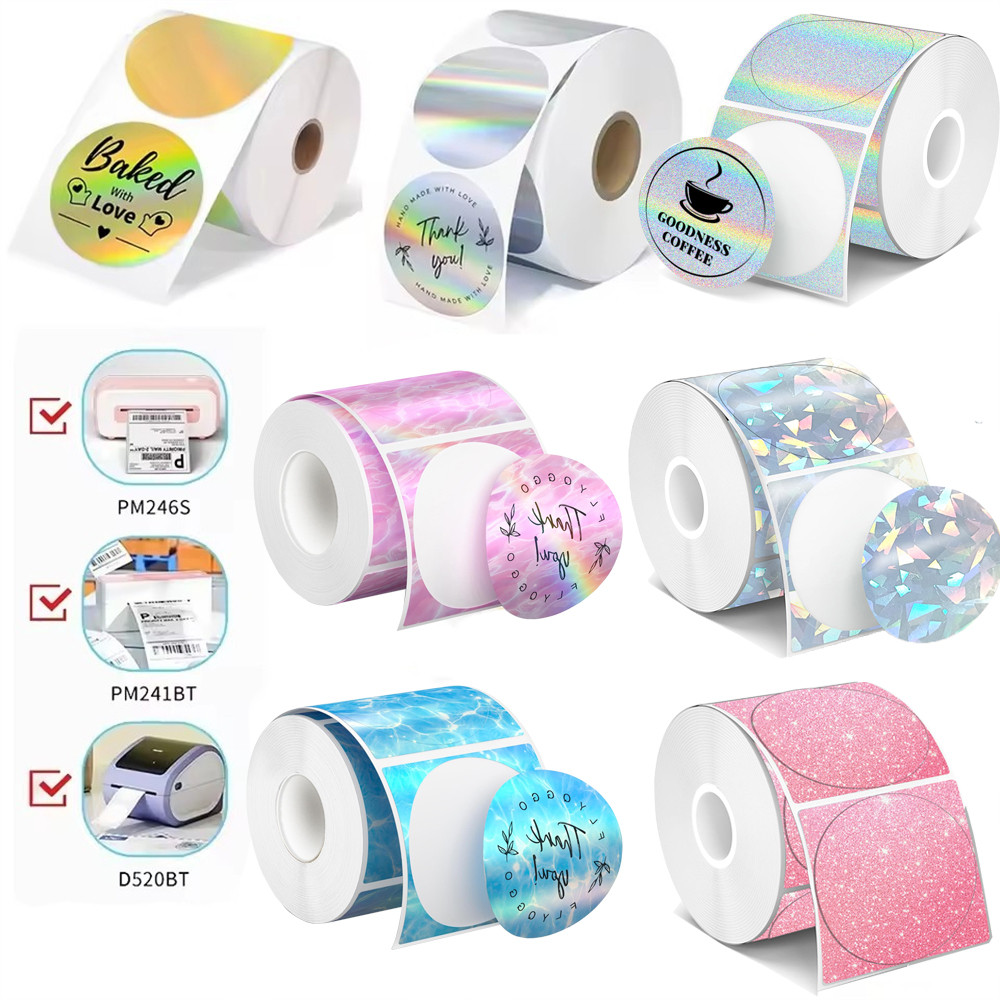 Miếng Dán Nhãn Nhiệt Cho Máy In Phomemo 241BT / D520 / 344WF, Tương Thích Với Máy In Nhiệt Thương Hi