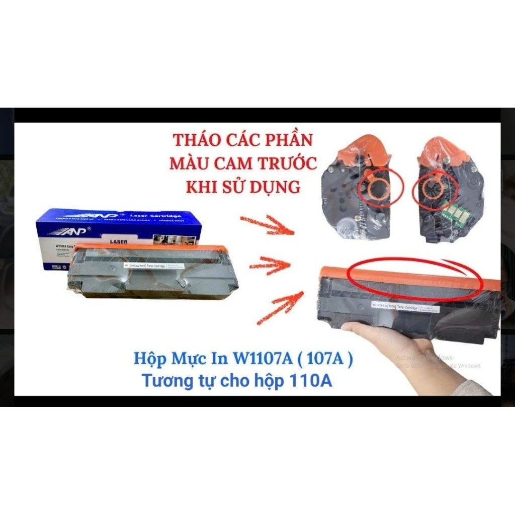 Hộp mực 110A (W1112A) Dành cho máy in HP 108a/ 108w/ MFP136a/ 136w/ 136nw / 138fnw.