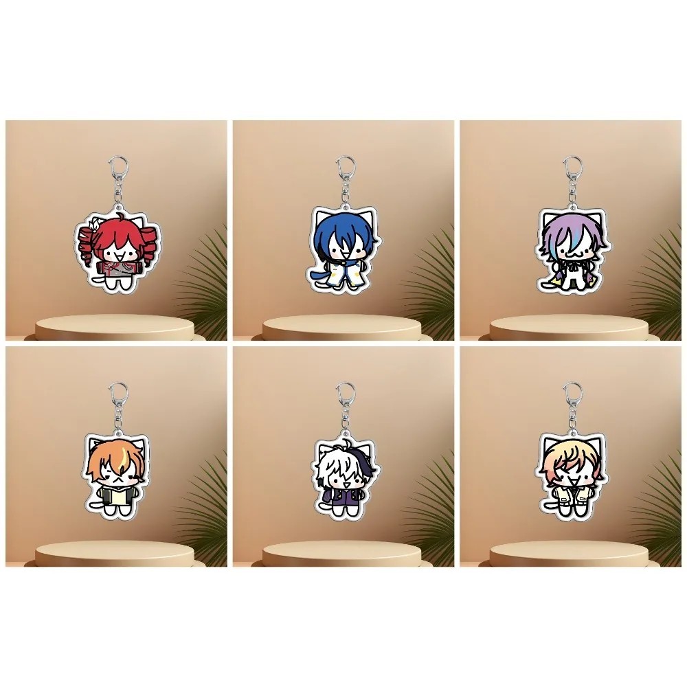Móc khóa Acrylic Project Sekai Vocaloid hình mèo Silly Cats Tsukasa Tenma Rui Kamishiro Akito Shinon