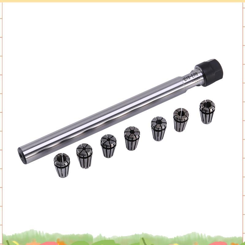 C10 Er8A 100L Collet Chuck Holder + 7 Cái Er8 Spring Collet Set
