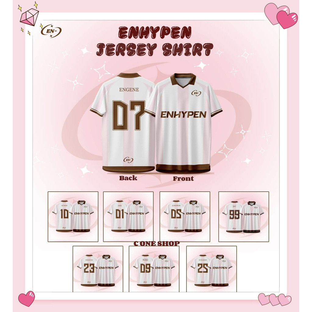 Áo sơ mi Jersey thành viên ENHYPEN